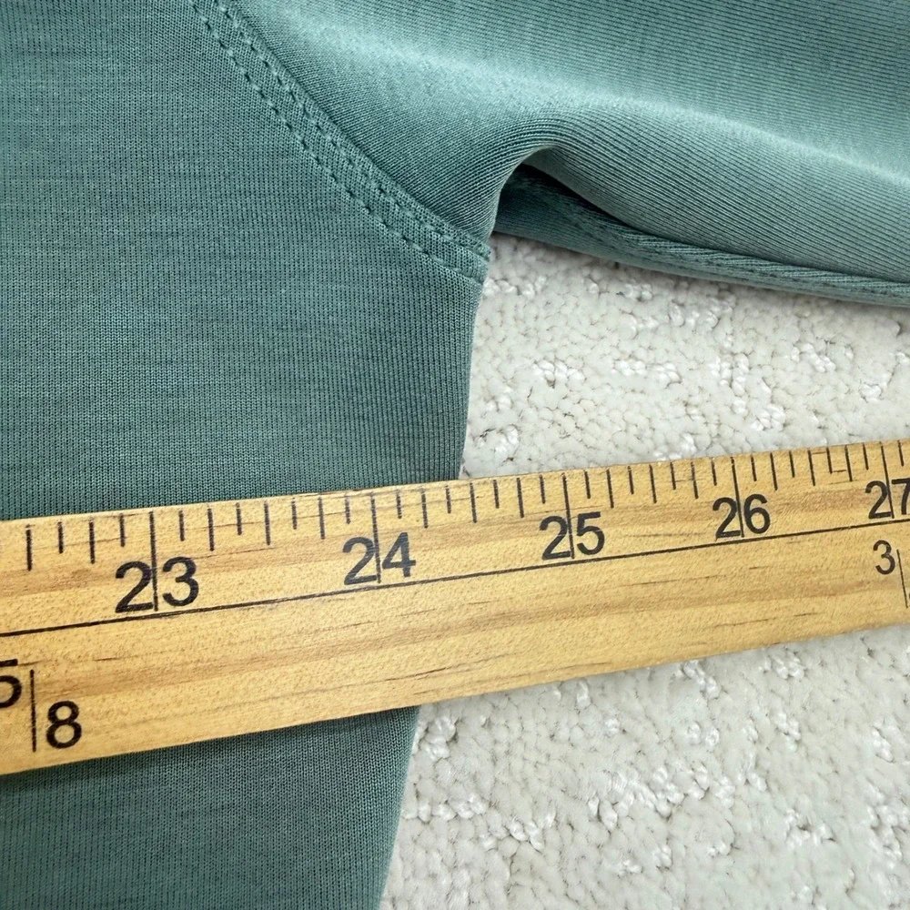 Lululemon Perfectly Oversized Cropped Crew Softtreme Women Size 6 Green - Picture 7 of 9